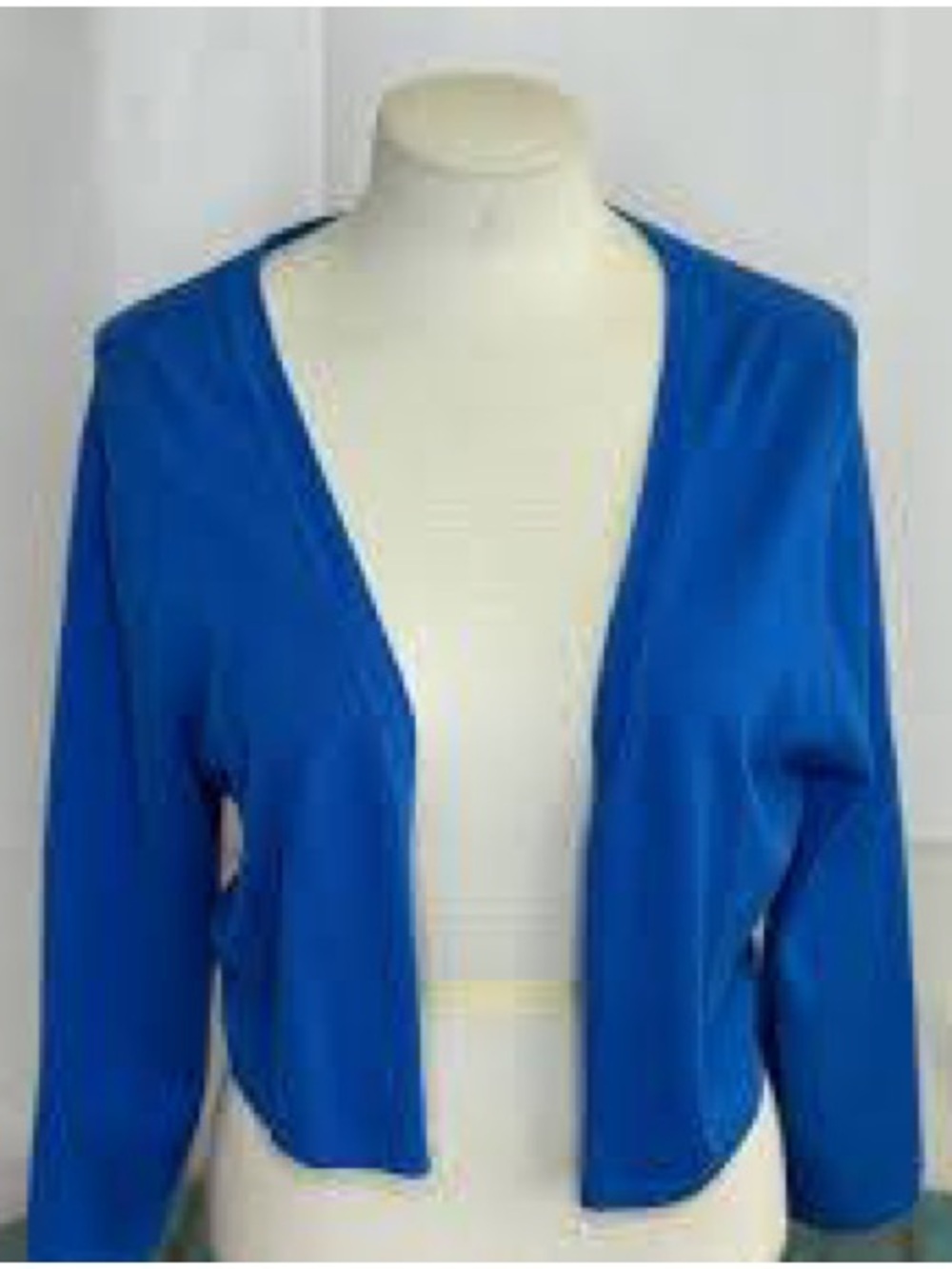 Chetta B Open-Front Cardigan in Royal Blue